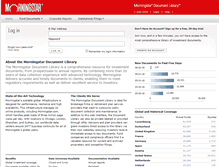 Tablet Screenshot of doc.morningstar.com