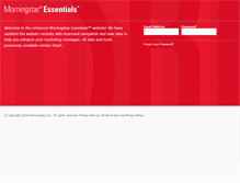 Tablet Screenshot of essentials.morningstar.com