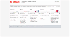 Desktop Screenshot of library.morningstar.com