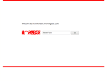 Tablet Screenshot of investors.morningstar.com